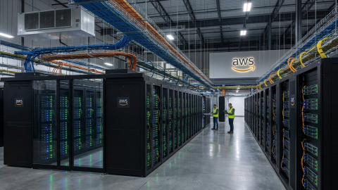 AWS cloud infrastructure servers.